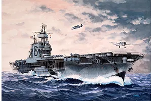Revell 1/1200 USS Enterprise CV-6 Aircraft Carrier Scaled Plastic Model Starter Kit image 2