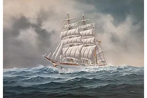 Revell 1/350 Gorch Fock Scaled Plastic Model Starter Kit image 2
