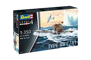 Revell 1/350 German Type VII C/41 Submarine Scaled Plastic Model Starter Kit image 8