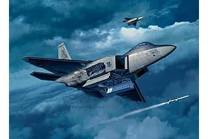 Revell 1/72 Lockheed Martin F-22A Raptor Scaled Plastic Model Starter Kit image 2