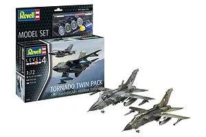 Revell 1/72 Panavia Tornado Twin Pack 50th Anniversary Scaled Plastic Model Starter Kit