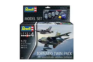 Revell 1/72 scale Panavia Tornado Twin Pack 50th Anniversary model kit box showing two fighter jets in flight.