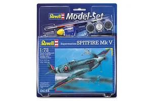 Revell 1/72 Supermarine Spitfire Mk V Scaled Plastic Model Starter Kit image 2