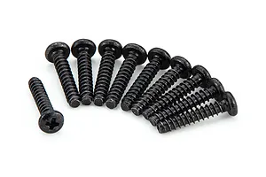 Atrek 2.6x13mm Coarse Thread Binder Head Screws 10Pcs