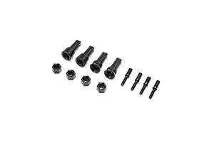 Losi Wheel Axle &amp; Hex Set: NASCAR