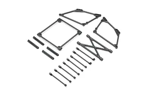 Losi Top Wing Mount Set, Black: 22S Sprint