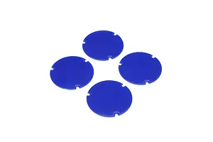 Losi Wheel Cover Set, Blue: 22S Sprint