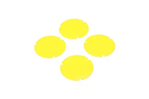 Losi Wheel Cover Set, Yellow: 22S Sprint