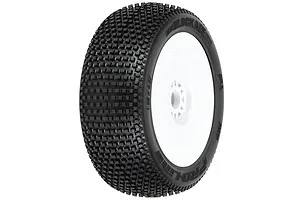 Pro-Line 1/8 Blockade S3 Front/Rear Buggy Tires Mounted 17mm White (2)