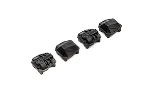 Axial AR45P AR45 Differential Covers, Black: SCX10 III