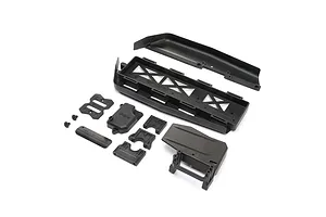 TLR Battery Tray, Center Diff &amp; Servo Mount: 8XE 2.0