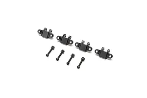 TLR Aluminum Lower Shock Mount, Black: Mini LMT (4)