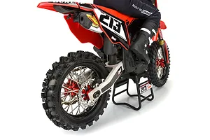 Pro-Line 1/4 Pro-Spec Aluminum V2 Bead Rear Wheel Black/Red (1): Promoto-MX image 152113