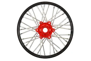 Pro-Line 1/4 Pro-Spec Aluminum V2 Bead Front Wheel Black/Red (1): Promoto-MX image 152117