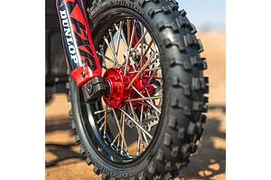 Pro-Line 1/4 Pro-Spec Aluminum V2 Bead Front Wheel Black/Red (1): Promoto-MX image 152120