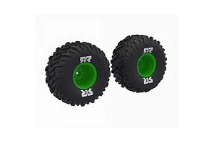 ARRMA dBoots Cut Chevron MT Tire Set Glued, Green