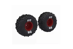 ARRMA dBoots Cut Chevron MT Tire Set Glued, Red