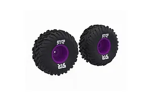 ARRMA dBoots Cut Chevron MT Tire Set Glued, Purple