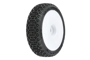 Pro-Line 1/24 Electron 2.0 Buggy F/R Tires Mounted 7mm White (4): Micro-B image 152172