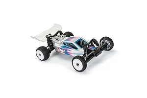 Pro-Line 1/24 Electron 2.0 Buggy F/R Tires Mounted 7mm White (4): Micro-B image 152178