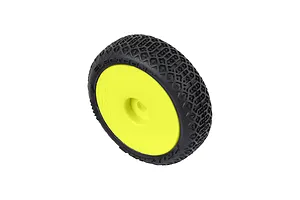 Pro-Line 1/24 Electron 2.0 Buggy F/R Tires Mounted 7mm Yellow (4): Micro-B image 152182