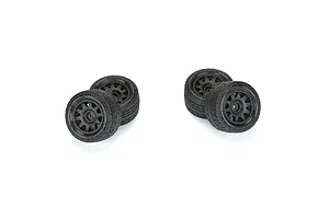 Pro-Line 1/18 Menace F/R Street Tires MTD 12mm Black Raid (4): Granite GROM image 152190