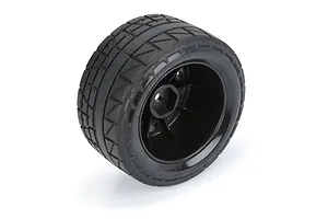 Pro-Line 1/18 Menace F/R Street Tires MTD 12mm Black Raid (4): Granite GROM image 152192