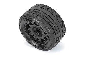 Pro-Line 1/18 Menace F/R Street Tires MTD 12mm Black Raid (4): Granite GROM image 152193