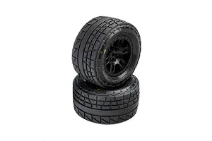 Pro-Line Menace Front/Rear Street Tires Mounted 12mm Black Split Six (2): ARRMA MINI KRATON