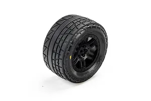 Pro-Line Menace Front/Rear Street Tires Mounted 12mm Black Split Six (2): ARRMA MINI KRATON image 152212
