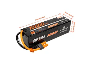 Spektrum G2 Pro Basher 14.8V 10000mAh 120C 4S Hard Case LiPo Battery image 152241