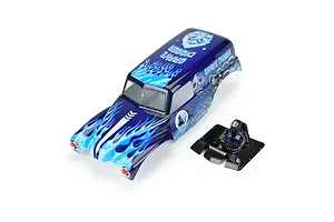 Pro-Line 1/8 Grave Digger Ice Painted Body Shell - Blue image 152380
