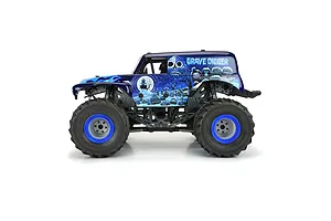Pro-Line 1/8 Grave Digger Ice Painted Body Shell - Blue image 152382