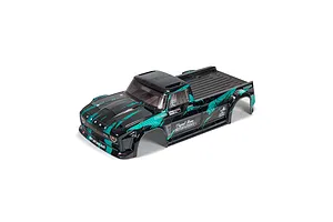 ARRMA 1/8 Infraction Painted Body Shell - Black/Teal