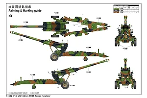 I Love Kit 1/16 M198 155mm Towed Howitzer Scaled Plastic Model Kit image 9