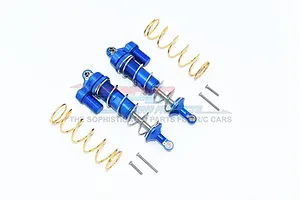 GPM Blue Aluminium Maxx 4S Front &amp; Rear Adjustable Piggyback Shocks 2Pcs