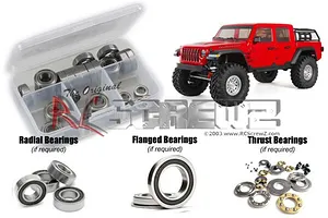 RC Screwz Axial SCX10 III Jeep JT Gladiator Complete Rubber Shielded Bearing Kit