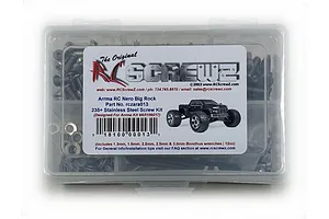 RC Screwz Nero Big Rock Complete Stainless Steel Screw Kit