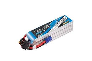 Gens Ace G-Tech Sport 22.2V 5600mAh 6S LiPo battery with EC5 connector and balance lead.