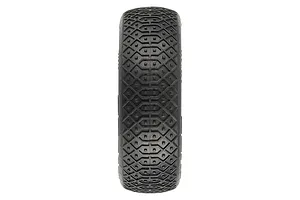 A single Pro-Line 2.2 inch RC buggy front tyre viewed from directly above the tread pattern.