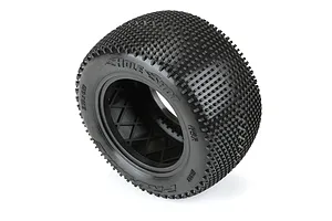 A single Pro-Line Hole Shot 2.0 2.2 inch RC stadium truck tyre showing the tread pattern and sidewall branding.