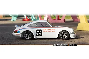 HPI Sport 3 Flux 1973 Brumos Porsche Carrera RSR RC Car Electric Brushless 4WD 1/10 Scale RTR - White image 15