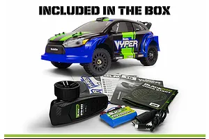 BlackZon Vyper RX RC Rally Car Electric 4WD 1/16 Scale RTR - Blue image 153027