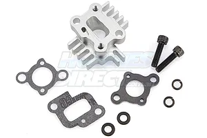Rovan Silver Aluminium Intake Manifold w/ Heat Sink Set image 15516