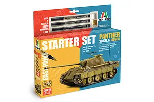 Italeri 1/56 Panther Sd.Kfz.171 Ausf. A Scaled Plastic Model Starter Kit