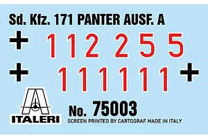 Italeri 1/56 Panther Sd.Kfz.171 Ausf. A Scaled Plastic Model Starter Kit image 4