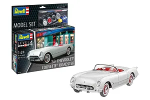 Revell 1/24 1953 Chevrolet Corvette Car Scaled Plastic Model Starter Kit