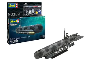 Revell 1/72 German Midget Submarine Type Molch Scaled Plastic Model Starter Kit