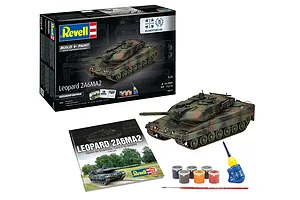 Revell 1/35 70 Years Bundeswehr: Leopard 2 A6A2 Tank "Exclusive Edition" Gift Set Scaled Plastic Model Kit