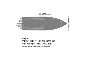 Pro Boat Sonicwake V3 36&amp;quot; RC Speed Boat Brushless Deep-V RTR - Black image 16
